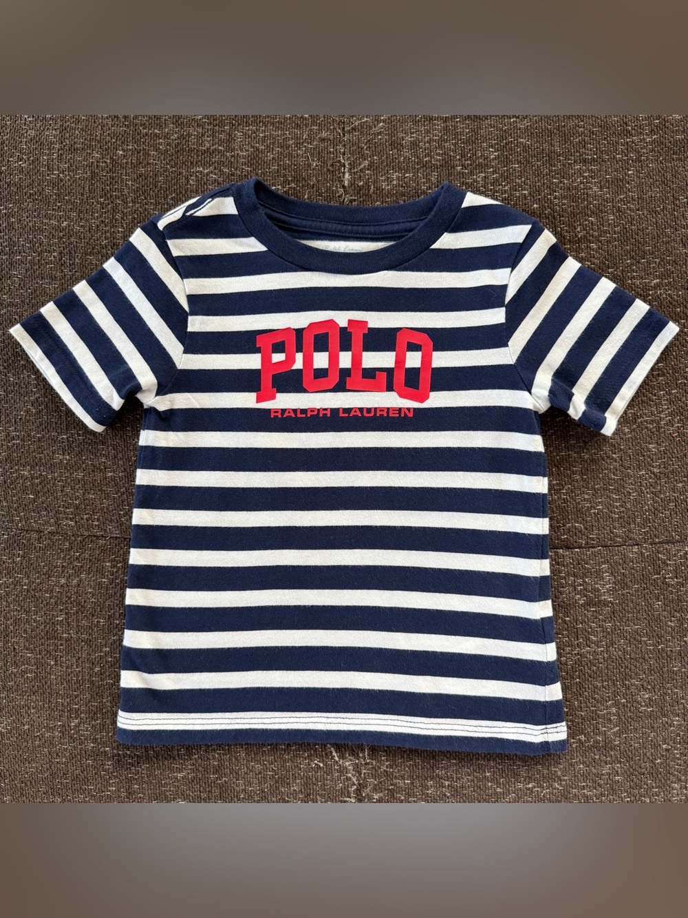 Ralph Lauren Polo 18 Months Toddler Striped Jersey Tee